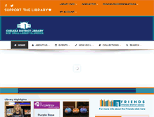 Tablet Screenshot of chelseadistrictlibrary.org